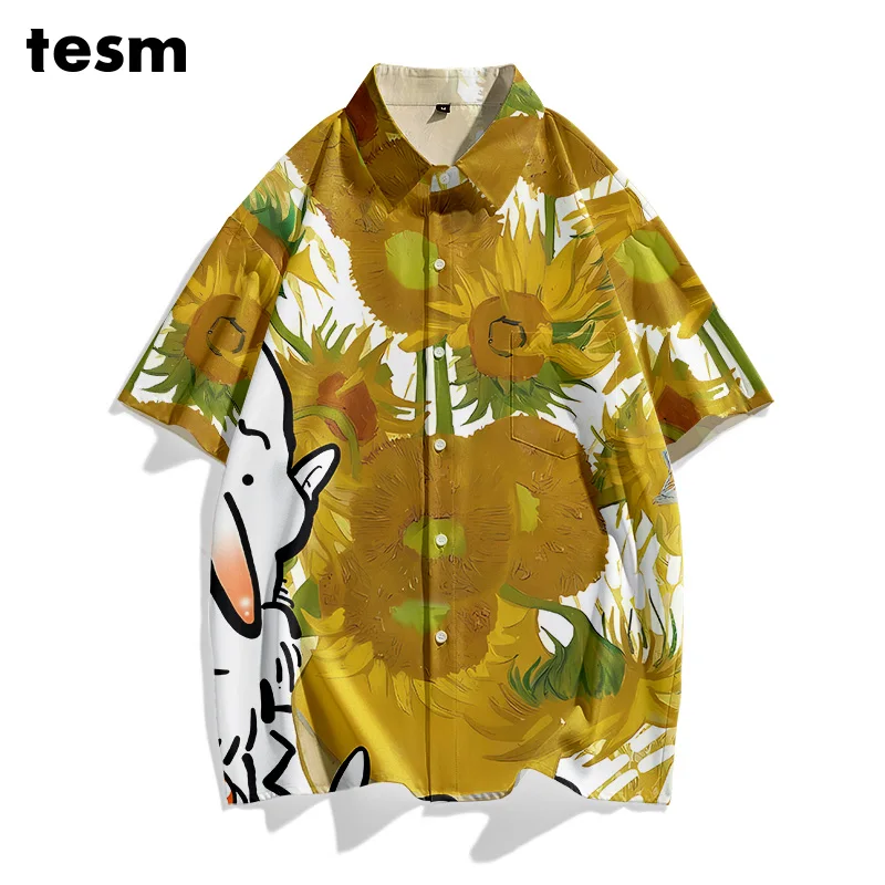 TESM Summer Couple Matching Hawaiian Shirts - Unisex Loose Short-Sleeve Breathable Sun-Protective Men Women Vacation Beach Tops
TESM Summer Couple Matching Hawaiian Shirts - Unisex Loose Short-Sleeve Breathable Sun-Protective Men Women Vacation Beach Tops