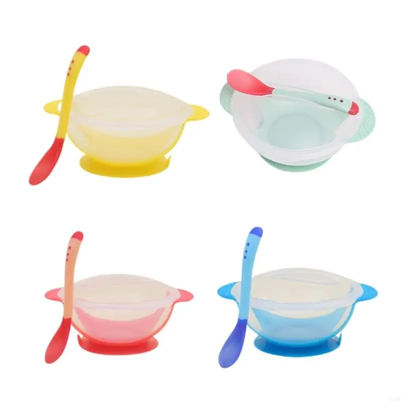 Silicone Suction Bowl and Matching Spoon Set Long Handle Design For Baby Over 6 Months Encourages Independent Eating
Silicone Suction Bowl and Matching Spoon Set Long Handle Design For Baby Over 6 Months Encourages Independent Eating