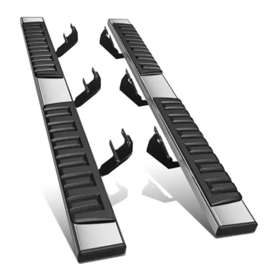 Running boards for Ford F150/F250SD/F350SD/F450SD crew cab, 6.75 wide flat side step bars, aluminum, black, corrosion-resistant
Running boards for Ford F150/F250SD/F350SD/F450SD crew cab, 6.75 wide flat side step bars, aluminum, black, corrosion-resistant