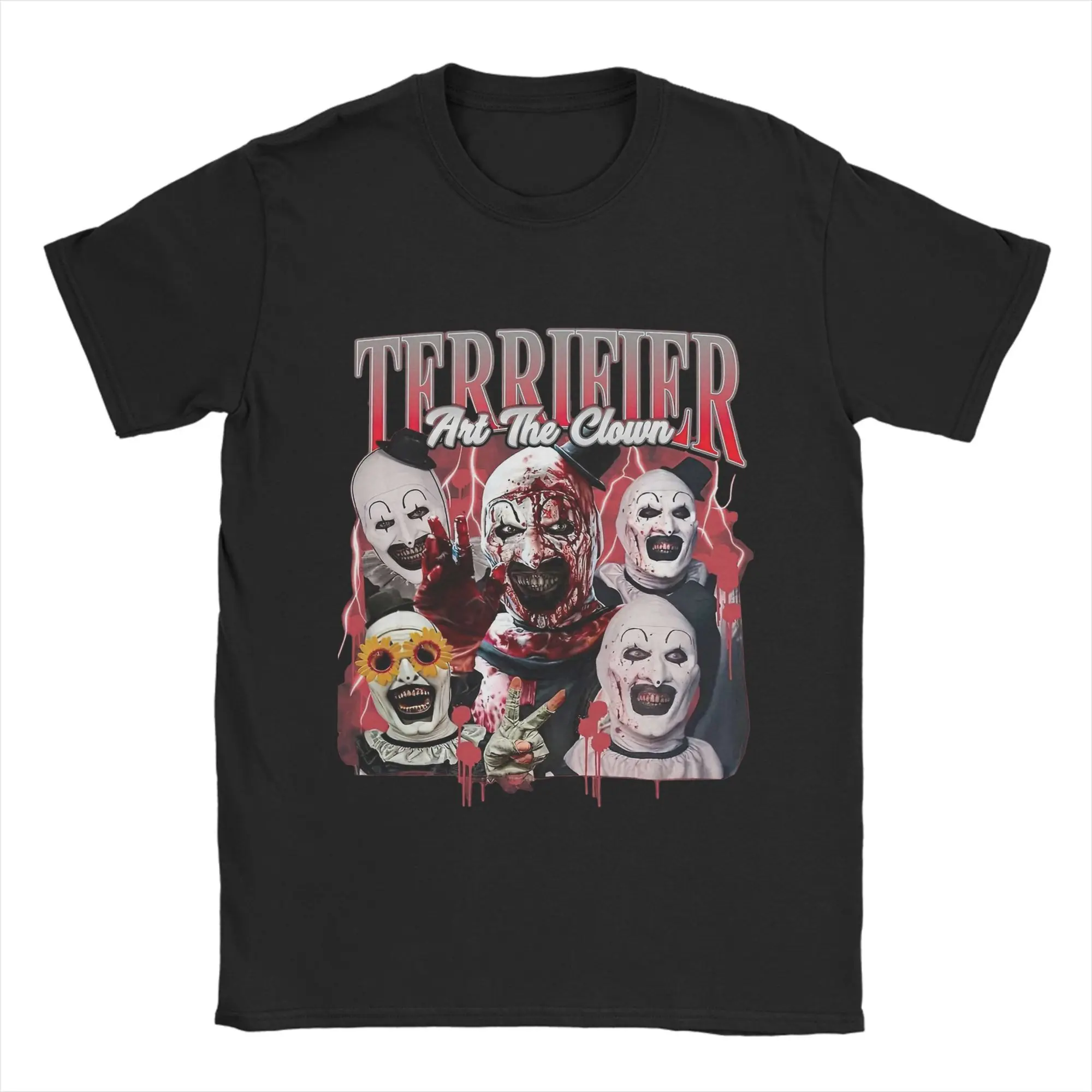 Футболка Terrifier Art Der, летние футболки из чистого хлопка из фильма ужасов для пар, повседневная футболка для отдыха, винтажные футболки с короткими рукавами
Футболка Terrifier Art Der, летние футболки из чистого хлопка из фильма ужасов для пар, повседневная футболка для отдыха, винтажные футболки с короткими рукавами