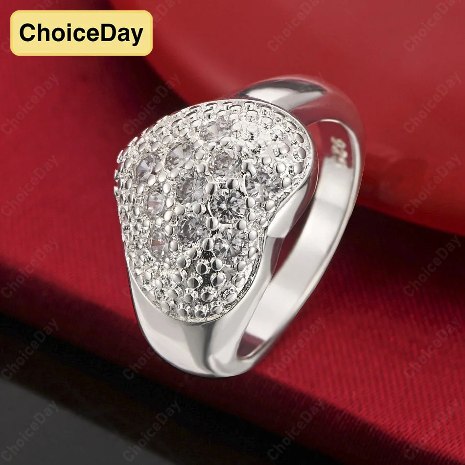 ChoiceDay 925 Sterling Silver 7-10 Sparkling Heart-Shaped Zirconia Ring Women's Wedding Jewelry Engagement Accessories
ChoiceDay 925 Sterling Silver 7-10 Sparkling Heart-Shaped Zirconia Ring Women's Wedding Jewelry Engagement Accessories