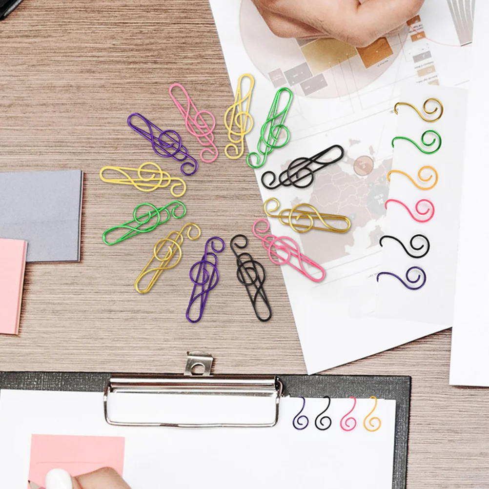 85 Pcs Colorful Music Note Shaped Paper Clips for Office File Documents Creative Cute Metal Stationery Supplies
85 Pcs Colorful Music Note Shaped Paper Clips for Office File Documents Creative Cute Metal Stationery Supplies