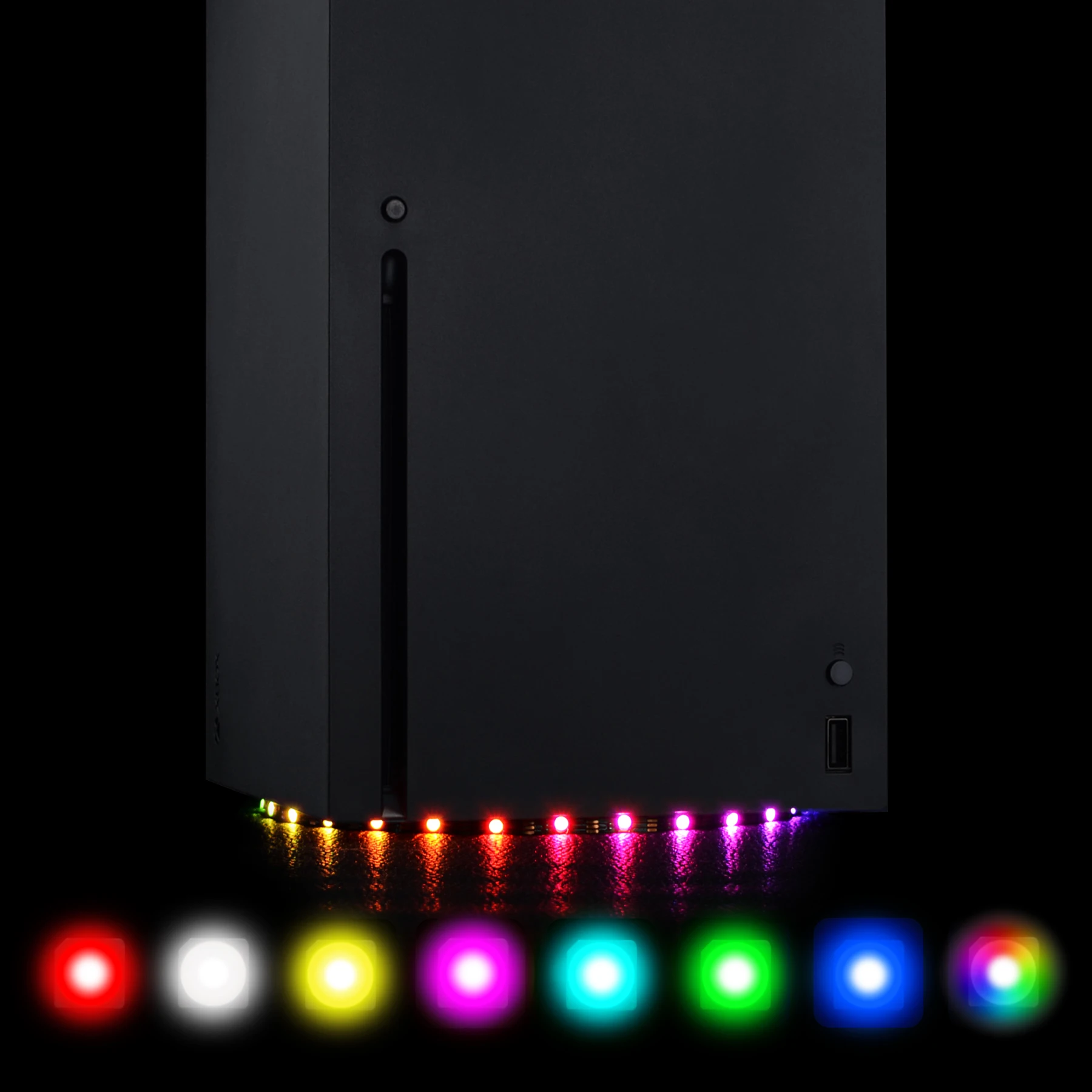 eXtremeRate 7 Colors 29 Effects Decoration Flexible Tape RGB LED Strip Kit with IR Remote for Xbox Series X Console
eXtremeRate 7 Colors 29 Effects Decoration Flexible Tape RGB LED Strip Kit with IR Remote for Xbox Series X Console