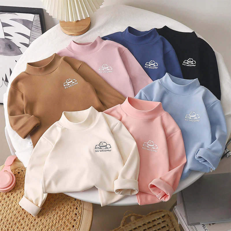 German Velvet Kids Turtleneck Top Autumn Winter Children Long Sleeved Shirt 1-5Year Boy Girl Base Pullover Blouse Baby Clothing
German Velvet Kids Turtleneck Top Autumn Winter Children Long Sleeved Shirt 1-5Year Boy Girl Base Pullover Blouse Baby Clothing