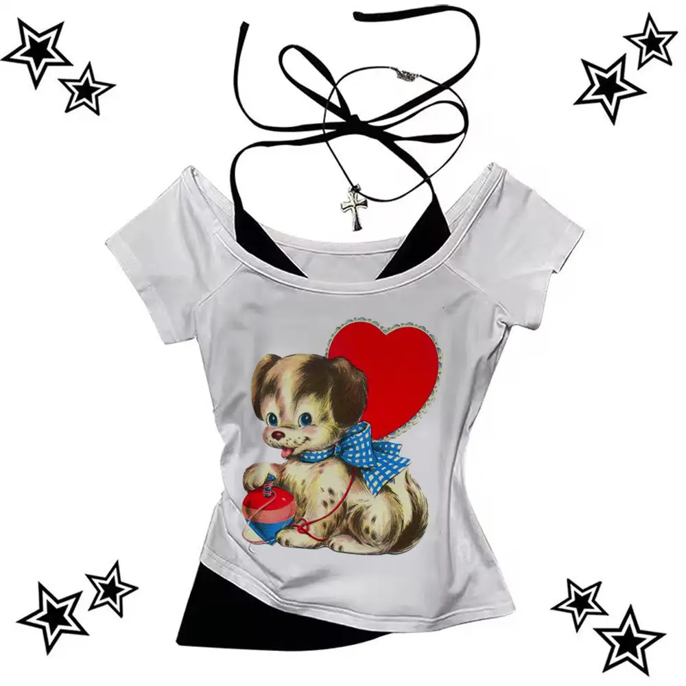 Y2k 2000s crop top corset 2000s cute summer Streetwear Aesthetic coquette Grunge girls clothing
Y2k 2000s crop top corset 2000s cute summer Streetwear Aesthetic coquette Grunge girls clothing