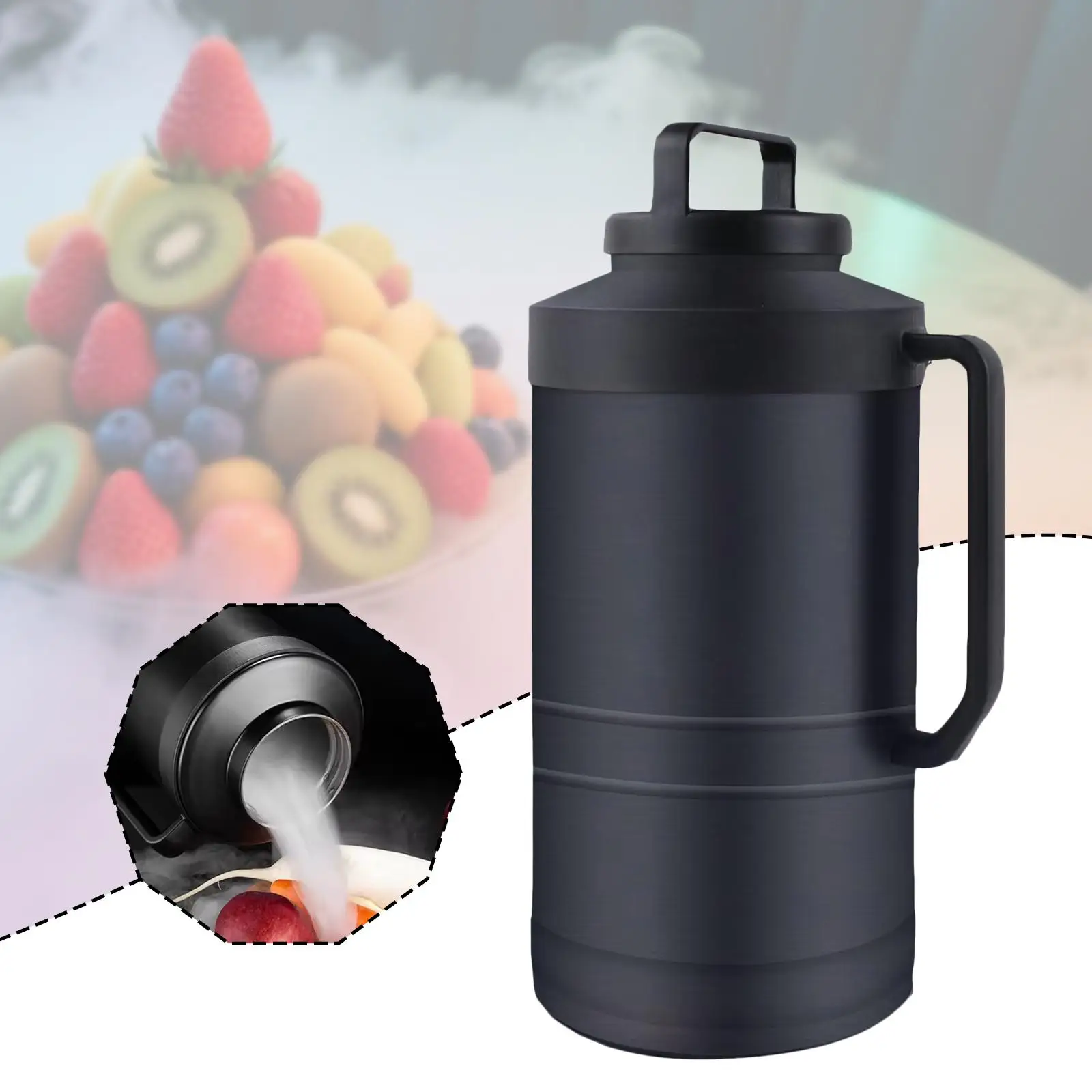 Dry Ice Bucket 8000ml with Handle Stainless Steel Ice Storage Container for Catering Events Buffets Cocktail Making Bar RV
Dry Ice Bucket 8000ml with Handle Stainless Steel Ice Storage Container for Catering Events Buffets Cocktail Making Bar RV