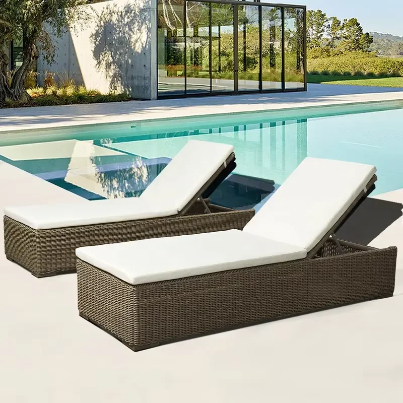 Waterproof Dark Brown Modern Exterior Pool Furniture Wicker Sun Chaise Loungers Chairs Outdoor Garden Patio Rattan Lounge
Waterproof Dark Brown Modern Exterior Pool Furniture Wicker Sun Chaise Loungers Chairs Outdoor Garden Patio Rattan Lounge