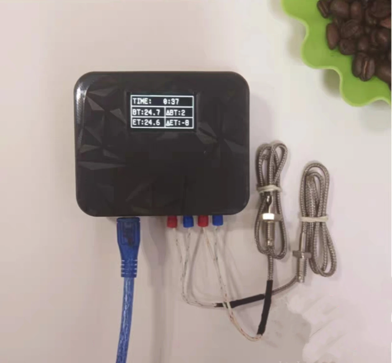New Baking Beans, Coffee Beans, Artisan Intelligent Dual Channel Bluetooth Thermometer Displays Real-Time Btet Curve Ror