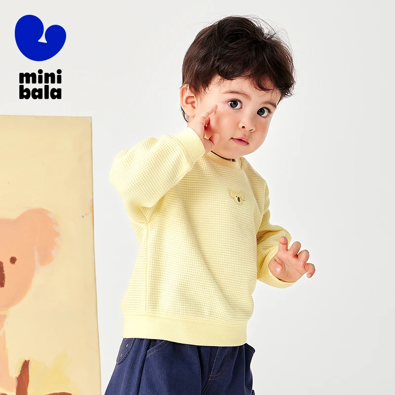 Mini Bala Hoodie for Boys and Girls Baby's 2025 New Spring Version Children's Hoodie Pure Cotton Waffle Cute Hoodie
Mini Bala Hoodie for Boys and Girls Baby's 2025 New Spring Version Children's Hoodie Pure Cotton Waffle Cute Hoodie