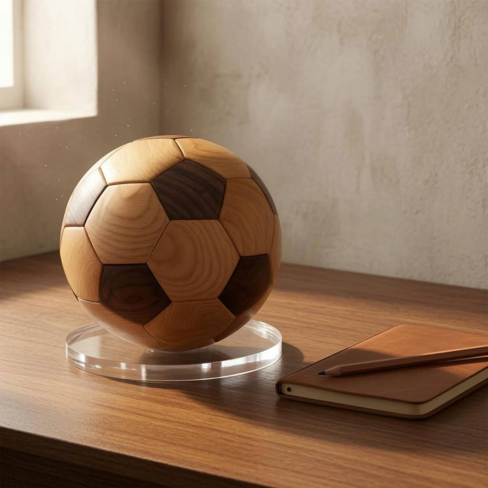 Soccer Ball Ornament Fully Assembled Wooden Soccer Ornament Celebration Decor Decorative No Fade for Display
Soccer Ball Ornament Fully Assembled Wooden Soccer Ornament Celebration Decor Decorative No Fade for Display