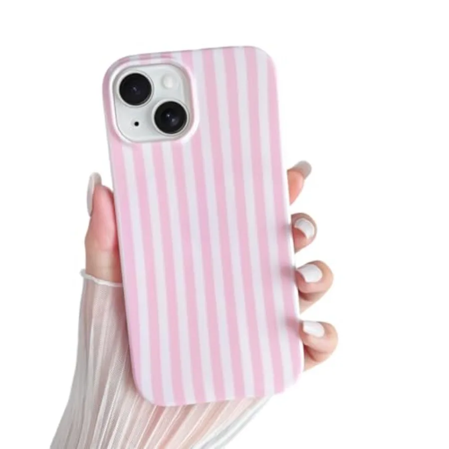 for iPhone 14 Case Cute Striped Phone Case Soft TPU Slim Shockproof Phone Cover for Women Girls, Pink
for iPhone 14 Case Cute Striped Phone Case Soft TPU Slim Shockproof Phone Cover for Women Girls, Pink
