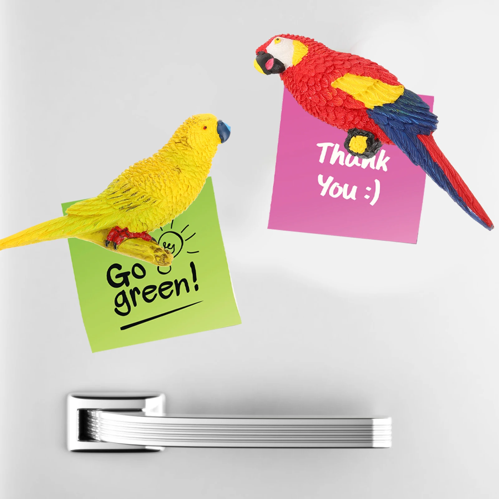 2Pcs Parrot Fridge Realistic Design for Kitchen Refrigerator Decoration Creative Magnetic Art Decor Suitable on
2Pcs Parrot Fridge Realistic Design for Kitchen Refrigerator Decoration Creative Magnetic Art Decor Suitable on