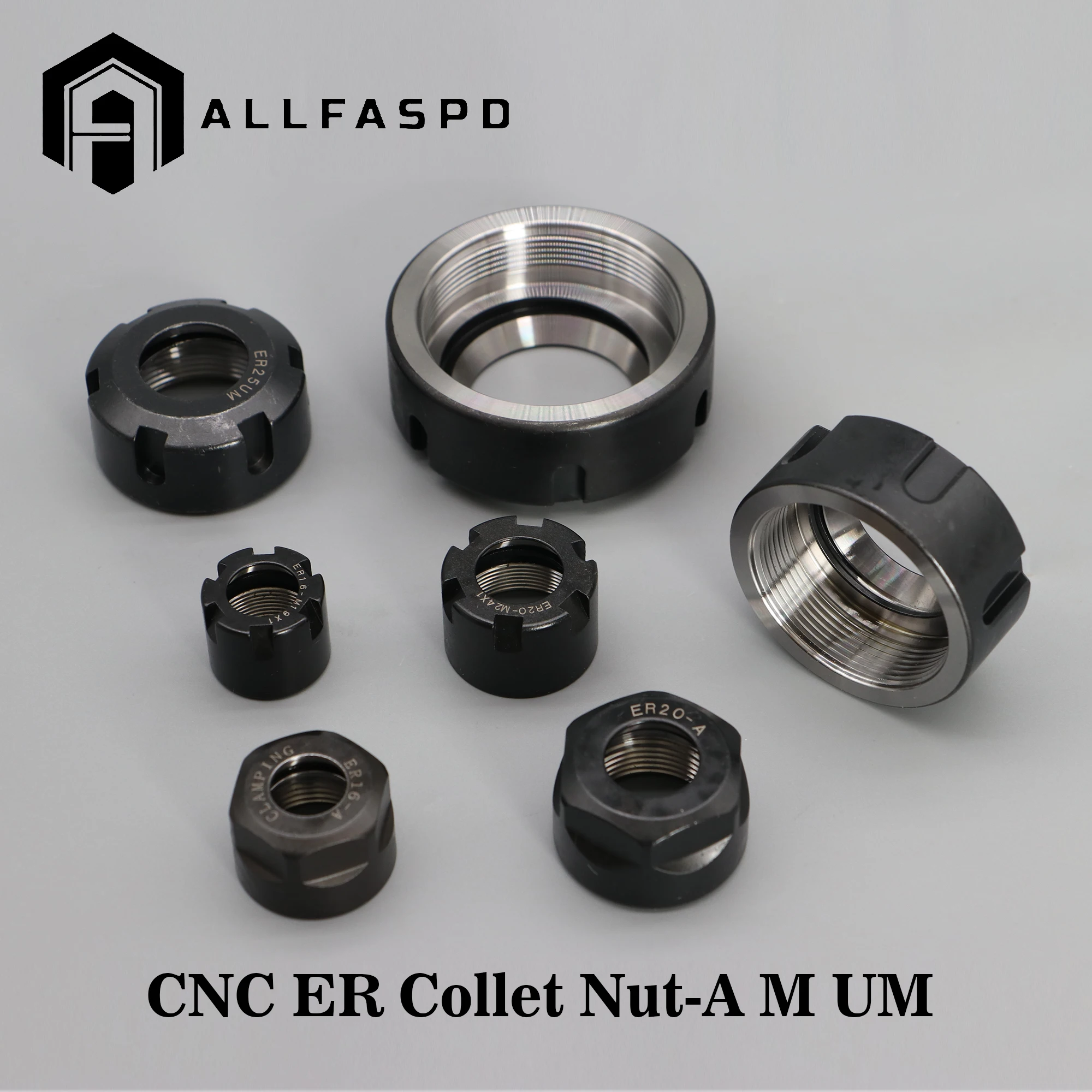 ER Collet Nut ER8 ER11 ER16 ER20 ER25 ER32 ER40 ER50 A M UM ER Nut CNC Milling Engraving Machine
ER Collet Nut ER8 ER11 ER16 ER20 ER25 ER32 ER40 ER50 A M UM ER Nut CNC Milling Engraving Machine