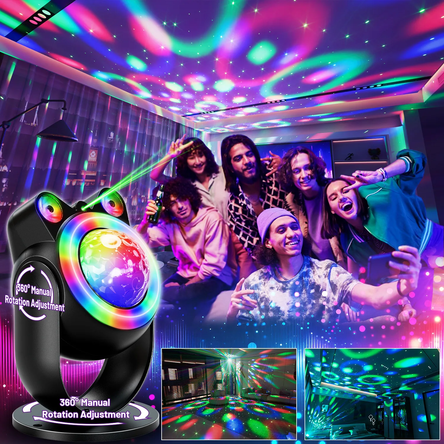 Stage Light Colorful Remote Control Rotating Bar KTV Atmosphere LED Magic Ball Light
Stage Light Colorful Remote Control Rotating Bar KTV Atmosphere LED Magic Ball Light