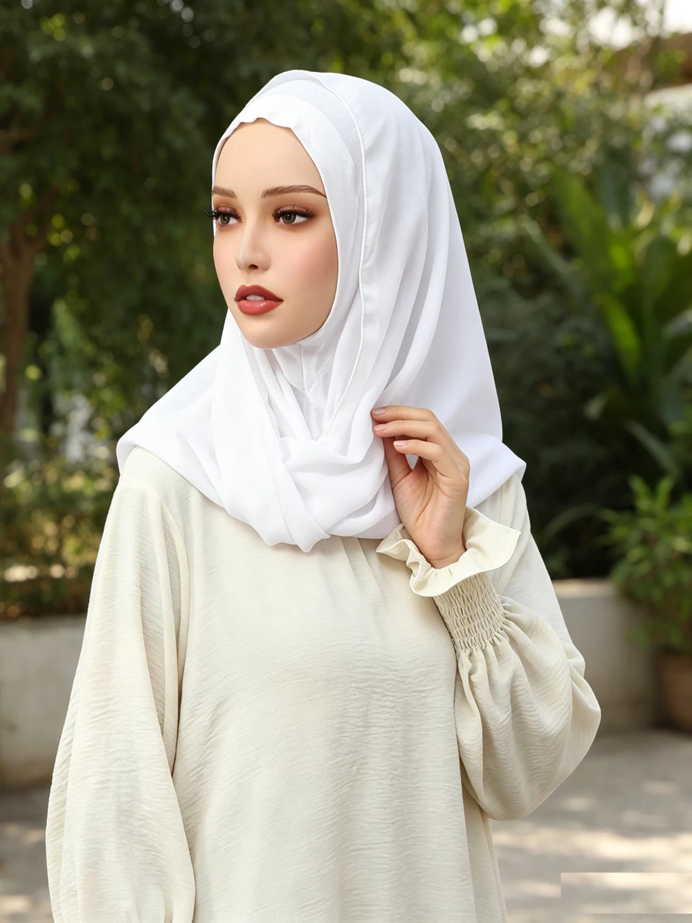 White Instant Hijab Jersey Amira Head Wrap Women Muslim Headscarf Turban Shawls Soft Breathable Islamic Daily Prayer Headwear
White Instant Hijab Jersey Amira Head Wrap Women Muslim Headscarf Turban Shawls Soft Breathable Islamic Daily Prayer Headwear
