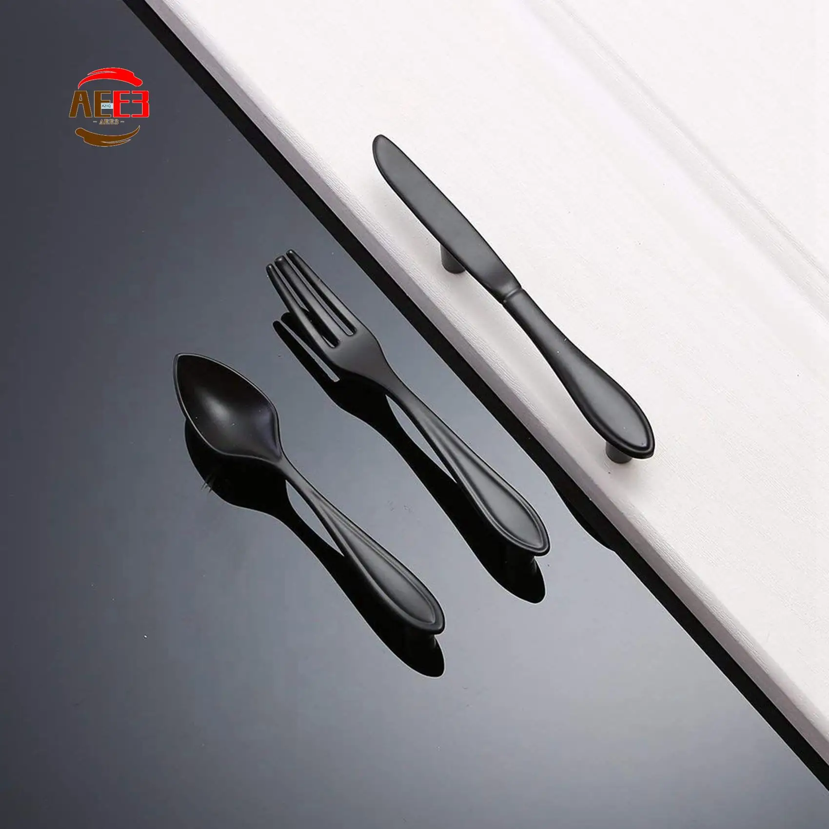 AEE3-Door Handle 6-Handle Kitchen Handle - Black
AEE3-Door Handle 6-Handle Kitchen Handle - Black