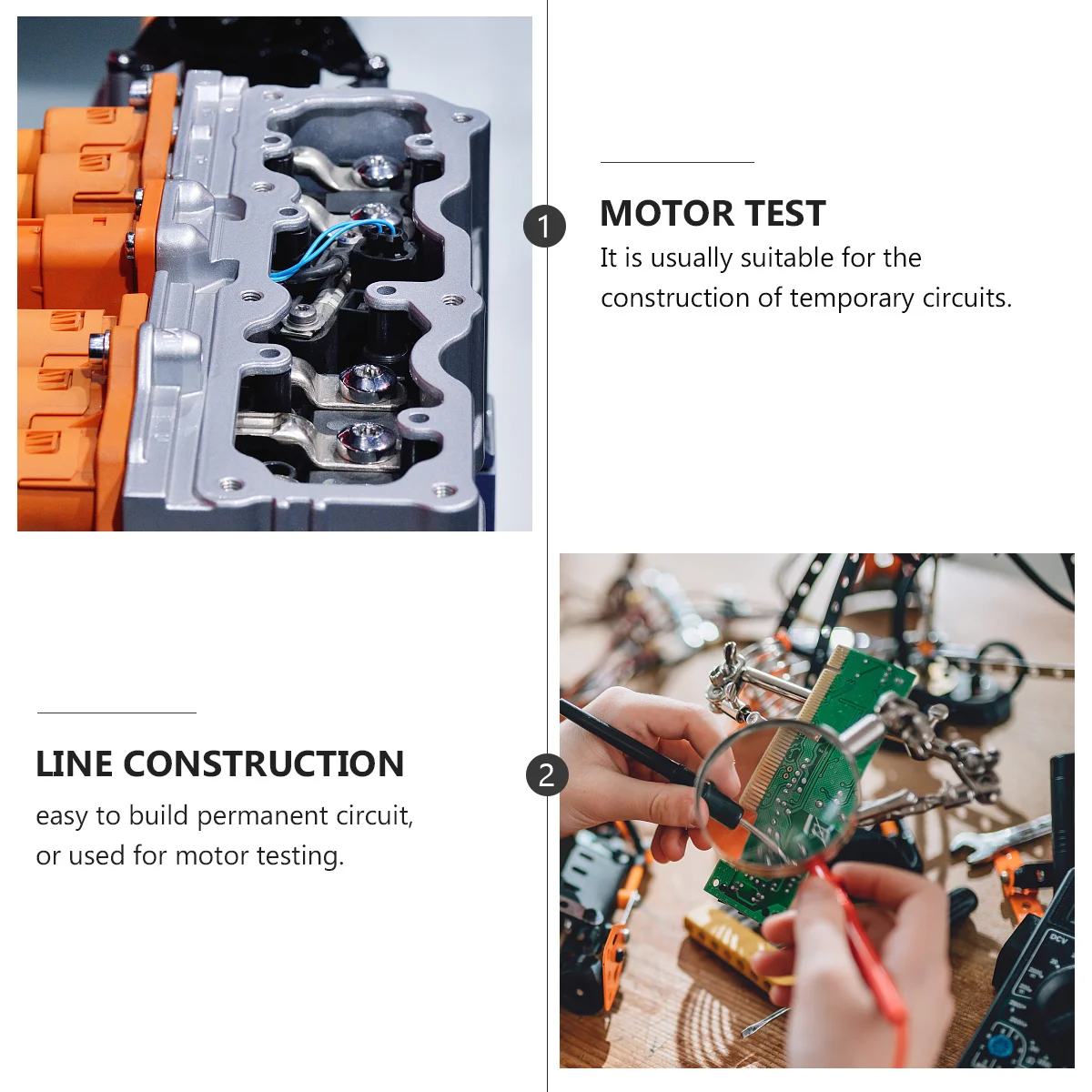 20Pcs Copper Alligator Clip Wire Connection Wire Insulated Plastic Boot for Electronic Circuit Testing Motor Temporary Circuits
20Pcs Copper Alligator Clip Wire Connection Wire Insulated Plastic Boot for Electronic Circuit Testing Motor Temporary Circuits