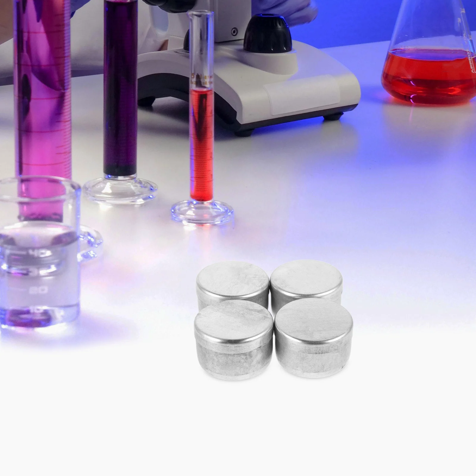 4Pcs Soil Storage Box Aluminum Small Round Sample Container Laboratory Sample Holder Soil Storage Holders Round Box 
4Pcs Soil Storage Box Aluminum Small Round Sample Container Laboratory Sample Holder Soil Storage Holders Round Box