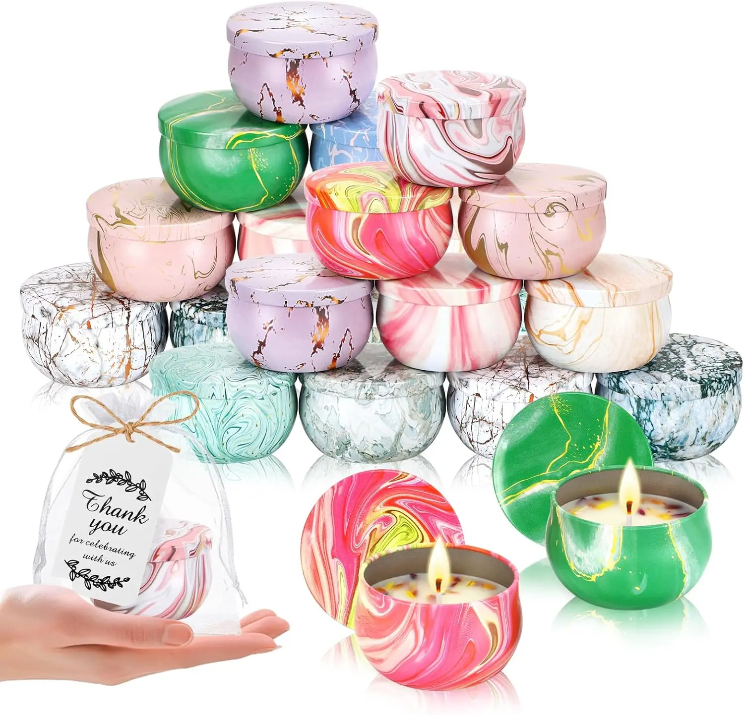 50 Scented Candles Gift Set for Baby Shower, Bridal Favors, Housewarming, Birthday Party, Christmas & More
50 Scented Candles Gift Set for Baby Shower, Bridal Favors, Housewarming, Birthday Party, Christmas & More