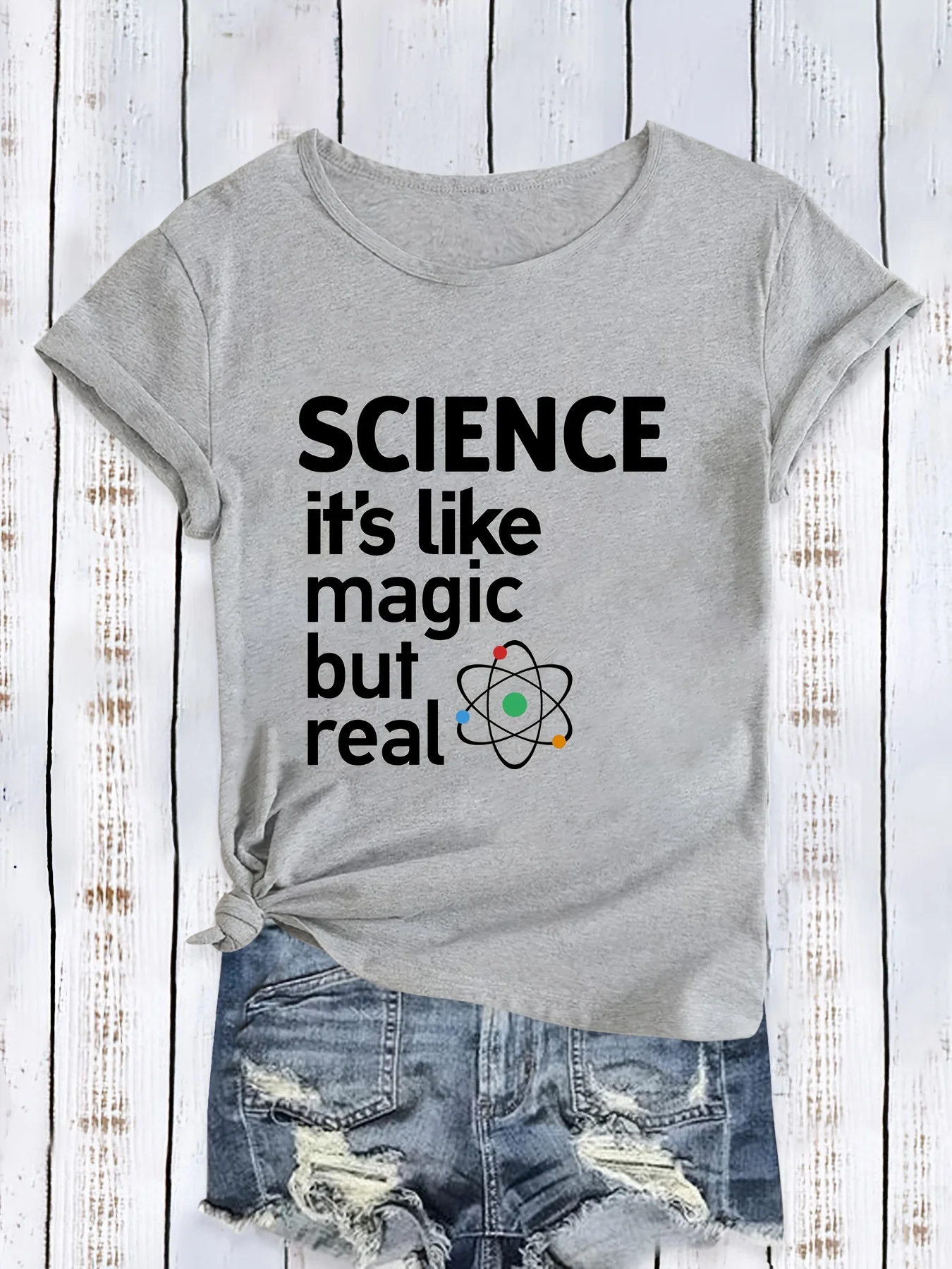 Letter Graphic Sports Tee, Round Neck Short Sleeves Running Casual T-shirt, Women's Activewear
Letter Graphic Sports Tee, Round Neck Short Sleeves Running Casual T-shirt, Women's Activewear