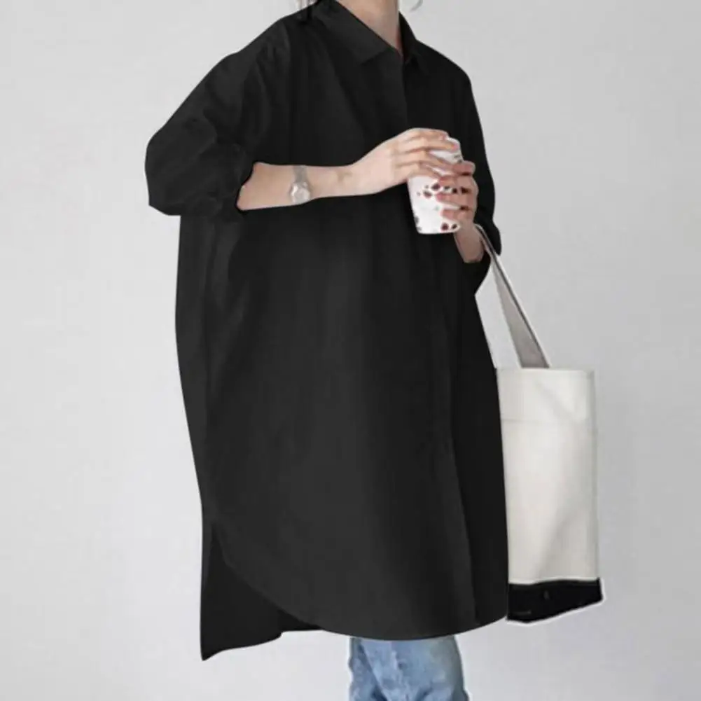 Fashion Women's Clothing Shirt Long Sleeve Mid Length Shirt Loose Thin Blouse Single Breasted Shirt Tops
Fashion Women's Clothing Shirt Long Sleeve Mid Length Shirt Loose Thin Blouse Single Breasted Shirt Tops