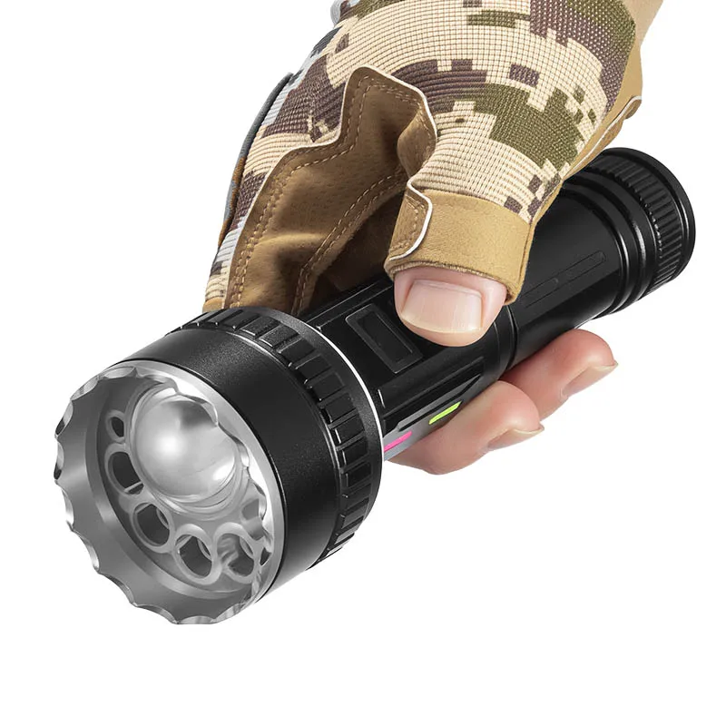 Outdoor Multi-Functional High-Brightness LED Flashlight with Super Long Battery Life Magnetic Base And White Laser Work Light
Outdoor Multi-Functional High-Brightness LED Flashlight with Super Long Battery Life Magnetic Base And White Laser Work Light