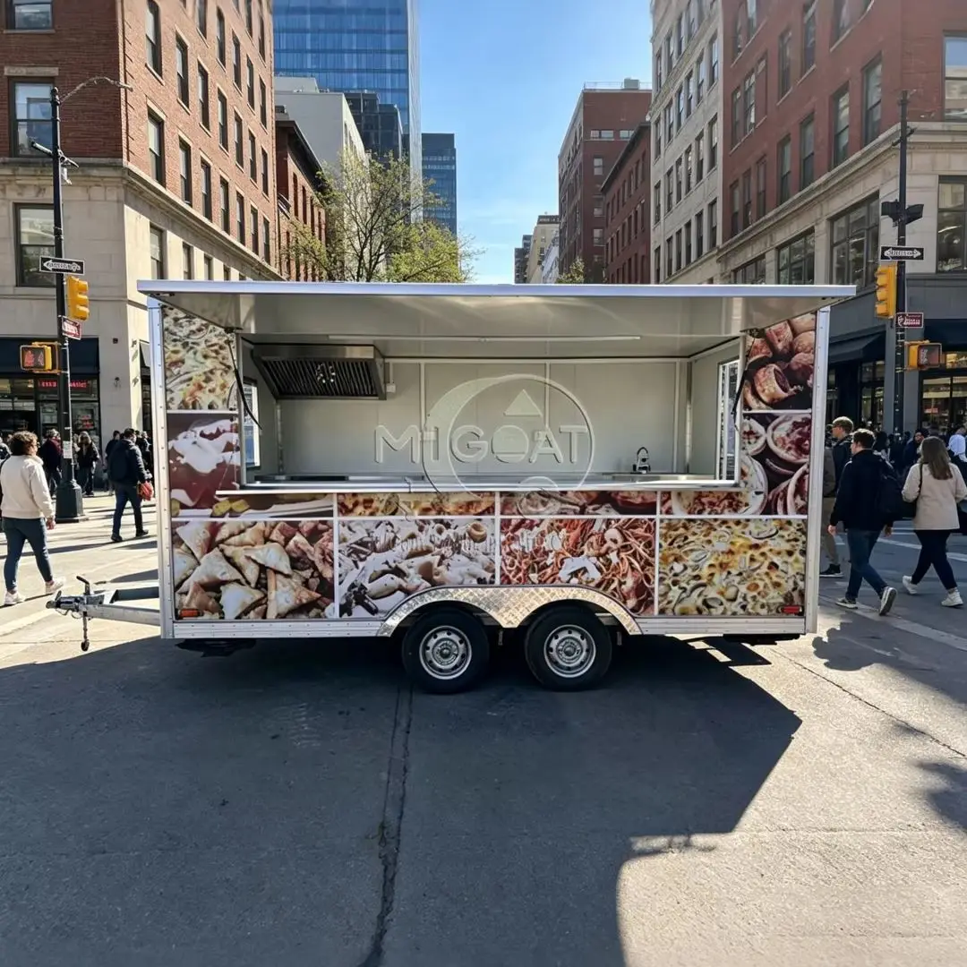 2-Axle Commercial Mobile Food Trailer with Full Kitchen for Pizza Fast Food Street Vending Food Truck
2-Axle Commercial Mobile Food Trailer with Full Kitchen for Pizza Fast Food Street Vending Food Truck
