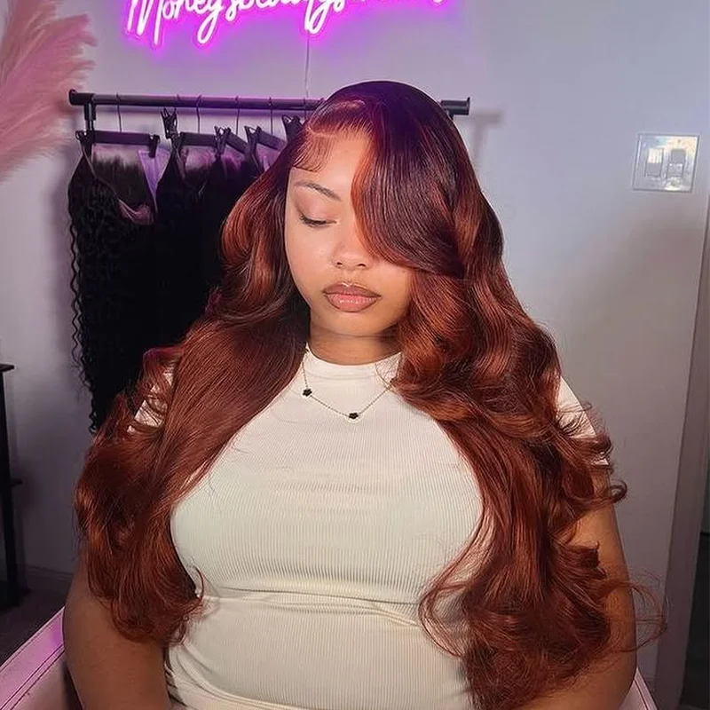 36 40 Inch Reddish Brown Body Wave 13x4 Human Hair Lace Front Wig Pre Plucked Brazilian Transparent Lace Frontal Wig For Women
36 40 Inch Reddish Brown Body Wave 13x4 Human Hair Lace Front Wig Pre Plucked Brazilian Transparent Lace Frontal Wig For Women
