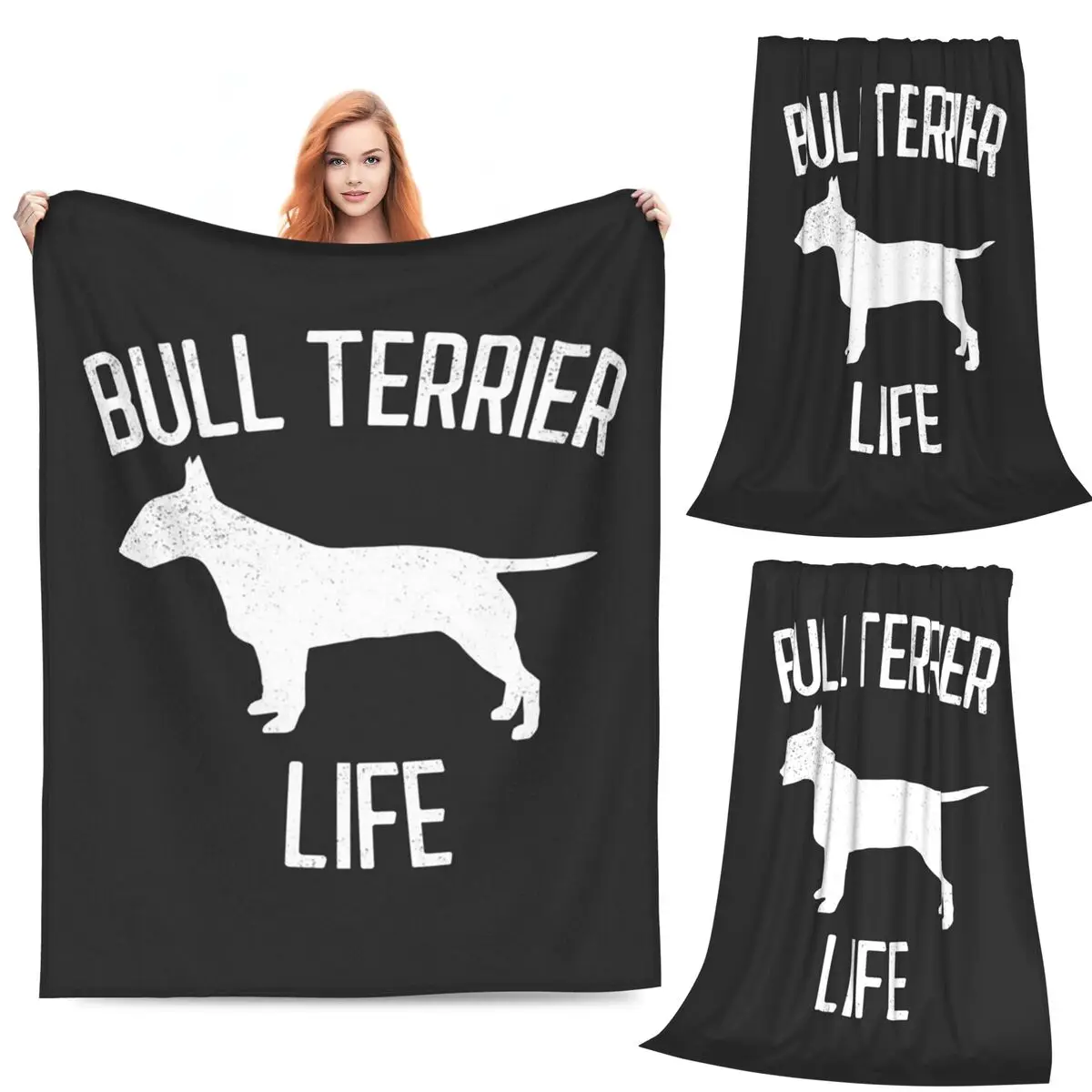 Bull Terrier Life Dog Blanket Soft Warm Flannel Throw Blanket Bedspread for Bed Living room Picnic Travel Home Sofa
Bull Terrier Life Dog Blanket Soft Warm Flannel Throw Blanket Bedspread for Bed Living room Picnic Travel Home Sofa