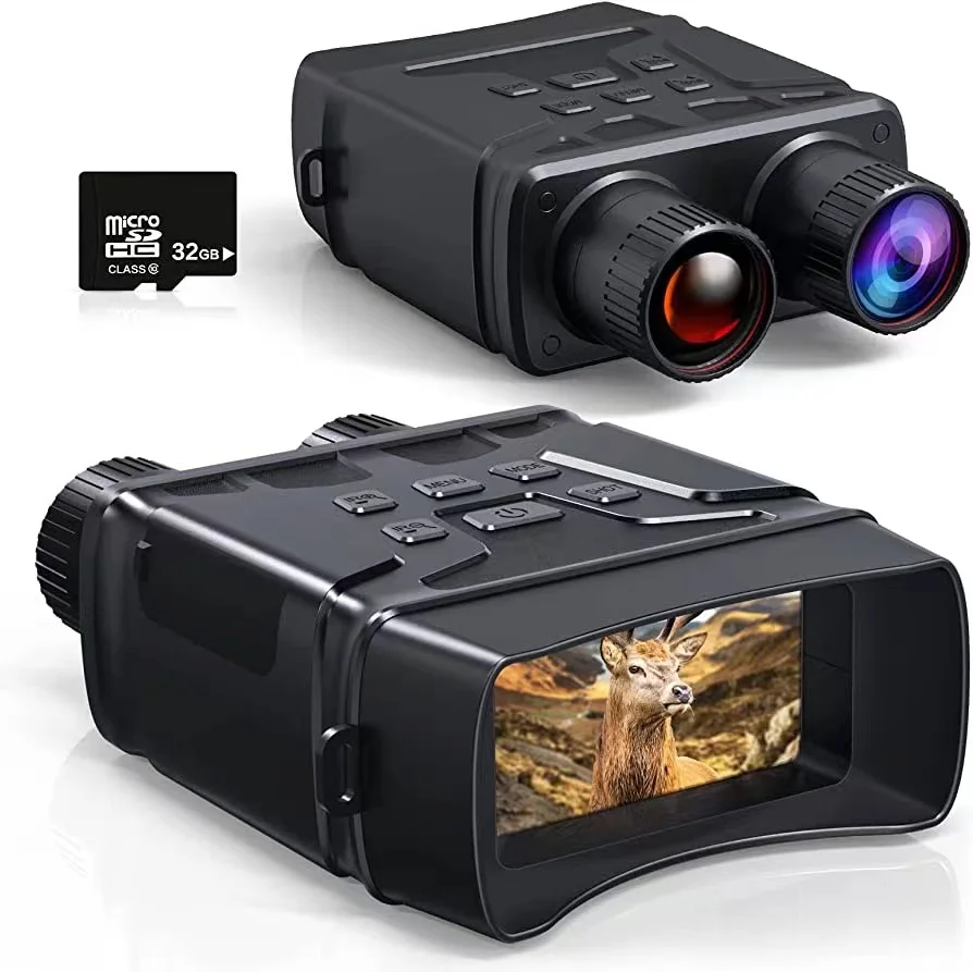 Binoculars Night Vision Device Rechargeable 850nm Infrared 1080P 5X Digital Zoom Hunting Goggles Outdoor Camp Day Night Use 300m
Binoculars Night Vision Device Rechargeable 850nm Infrared 1080P 5X Digital Zoom Hunting Goggles Outdoor Camp Day Night Use 300m