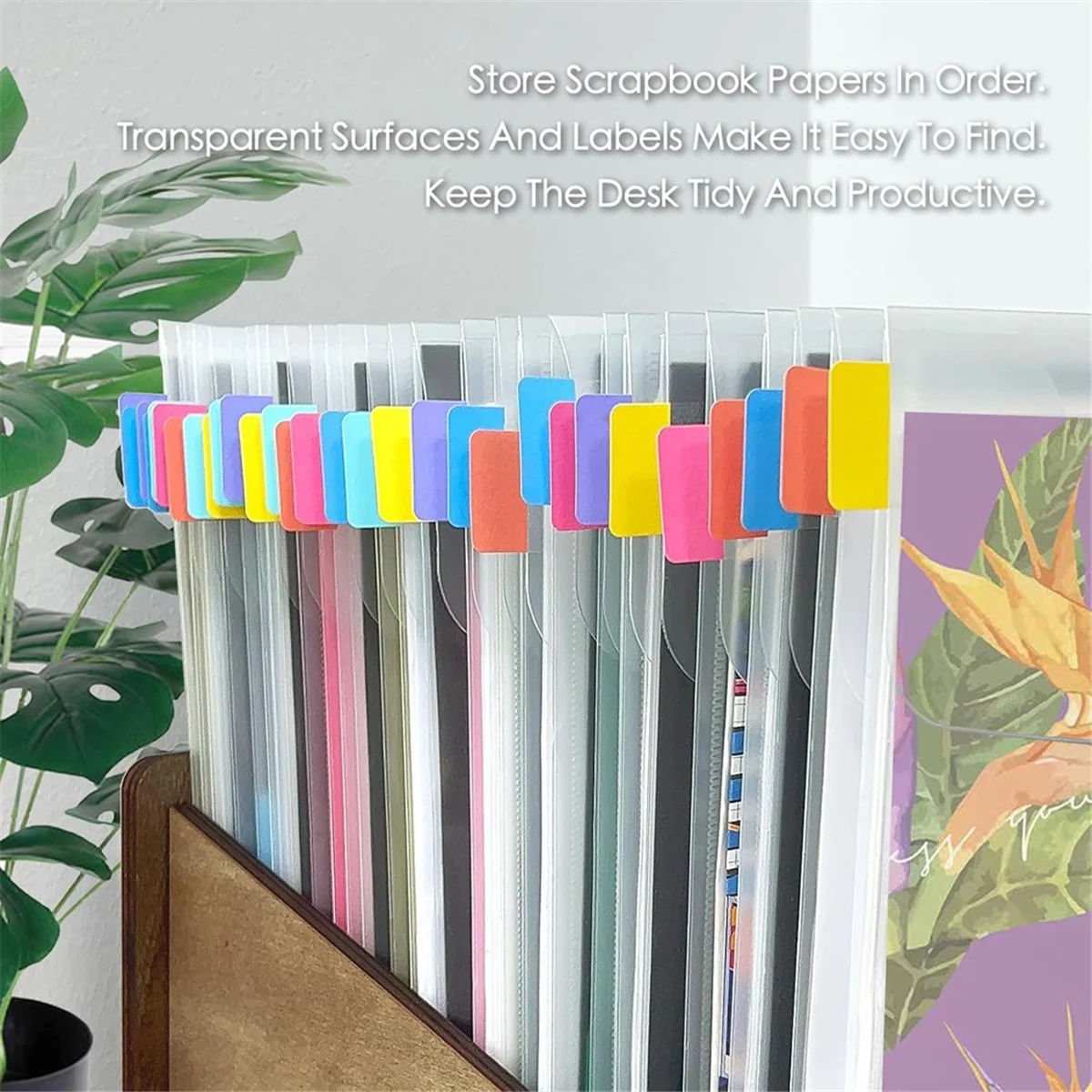 SNNE-r10 Pieces Scrapbook Paper Storage Organizer for 12 X 12 Inch Scrapbooking Paper,with 6 Coloful Sticky Index
SNNE-r10 Pieces Scrapbook Paper Storage Organizer for 12 X 12 Inch Scrapbooking Paper,with 6 Coloful Sticky Index