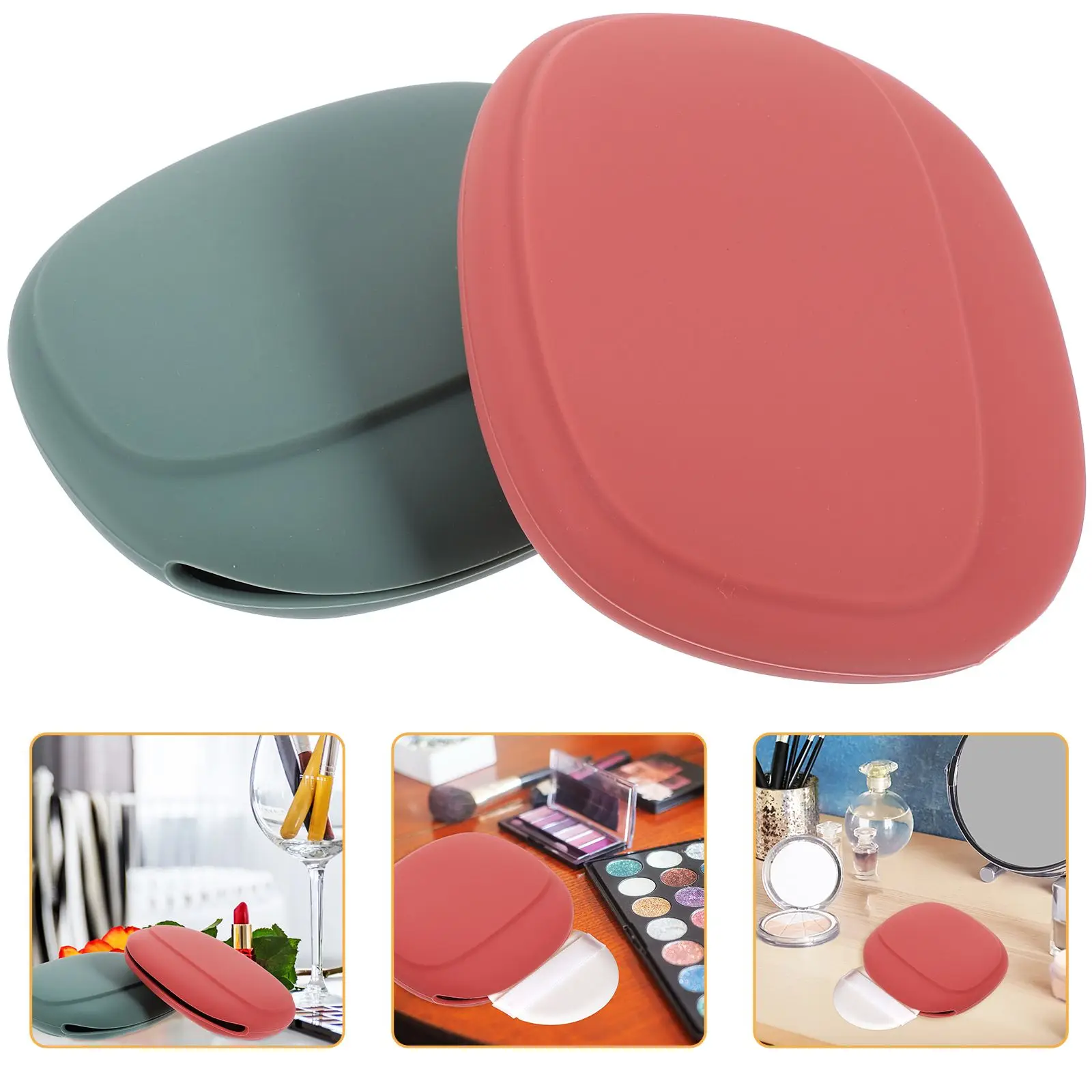 2 Pcs Green Red Makeup Sponge Holder Silicone Powder Puff Case Travel Small Lightweight Dust Proof Storage Box
2 Pcs Green Red Makeup Sponge Holder Silicone Powder Puff Case Travel Small Lightweight Dust Proof Storage Box