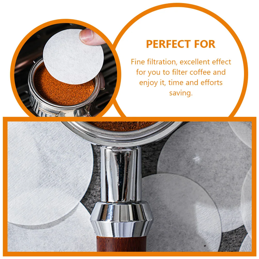 100Pcs Round Paper Coffee Filters Disposable Espresso Filtering Paper Coffee Filter Pads for Effective Ground Filtration
100Pcs Round Paper Coffee Filters Disposable Espresso Filtering Paper Coffee Filter Pads for Effective Ground Filtration