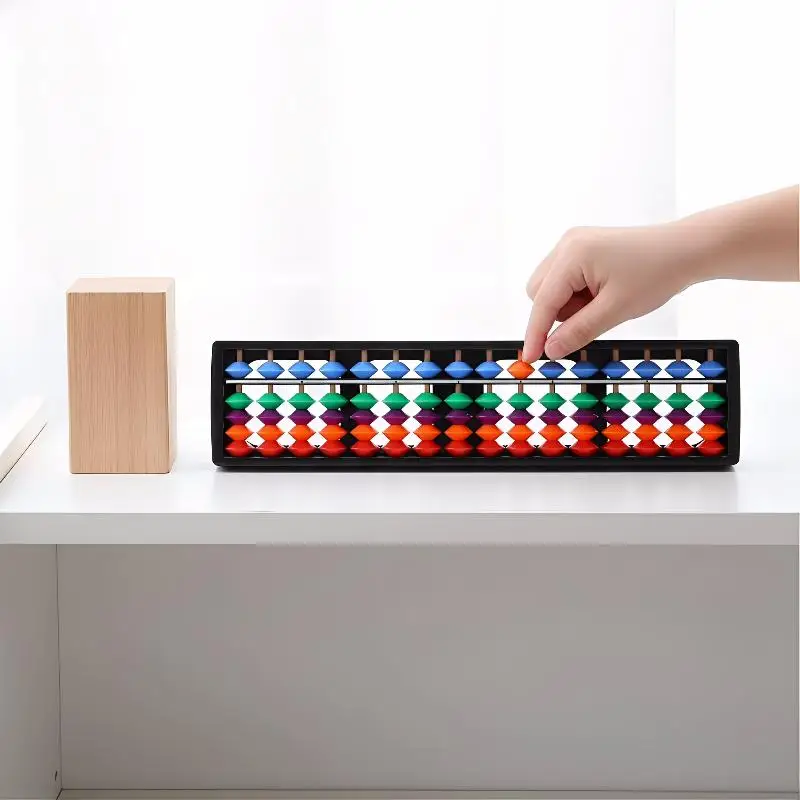 Efficient 13 Digits Column Abacus Soroban Chinese Counting Tool for Kids Math Learning Home Education and Classroom Practice
Efficient 13 Digits Column Abacus Soroban Chinese Counting Tool for Kids Math Learning Home Education and Classroom Practice