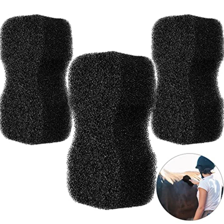 3 Pcs Horse Groomer Sponge Scrubber Massager Horse Grooming Brush Kit Supplies Large Soft Care for Cleaning Washing Bathing, Bl
3 Pcs Horse Groomer Sponge Scrubber Massager Horse Grooming Brush Kit Supplies Large Soft Care for Cleaning Washing Bathing, Bl