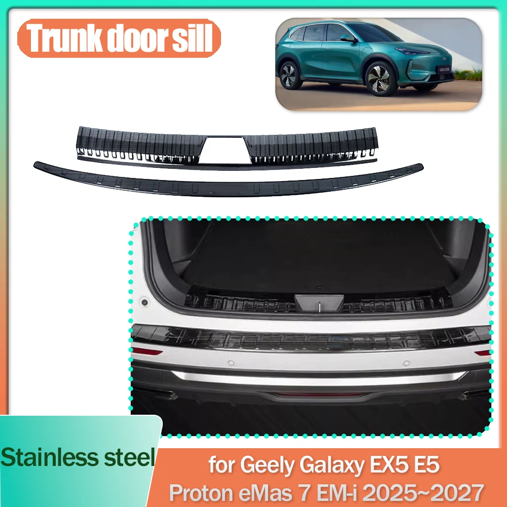 Накладка на порог багажника для Geely Galaxy Starship 7 EX5 E5 EM-i 2025~2027 2026, из нержавеющей стали, защитная накладка на порог, аксессуар
Накладка на порог багажника для Geely Galaxy Starship 7 EX5 E5 EM-i 2025~2027 2026, из нержавеющей стали, защитная накладка на порог, аксессуар