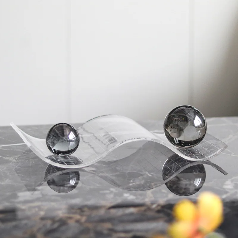 Light luxury twist wave transparent grid tray ornament art geometric crystal ball home desktop decoration
Light luxury twist wave transparent grid tray ornament art geometric crystal ball home desktop decoration