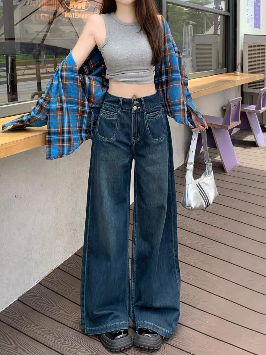 Retro Faded High Waist Straight Leg Jeans Women's Casual Versatile Long Pants Spring 2026 New Sle Small Stature Trendy
Retro Faded High Waist Straight Leg Jeans Women's Casual Versatile Long Pants Spring 2026 New Sle Small Stature Trendy