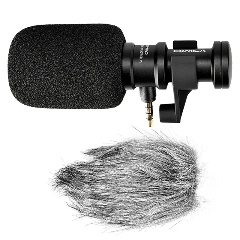 COMICA CVM-VS08 Cardioid Directional Condenser Shotgun Video Microphone 3.5mm-Trrs Mic for Smartphone Video Recording
COMICA CVM-VS08 Cardioid Directional Condenser Shotgun Video Microphone 3.5mm-Trrs Mic for Smartphone Video Recording