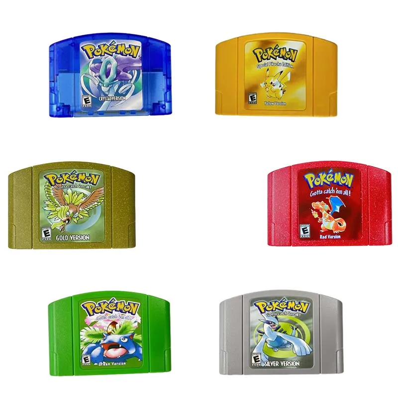 Игровой картридж N64, 64-битная консоль, видео, версия США, серия Pkm, кристалл, золото, серебро, стадион 1, 2, коллекция для хобби, подарочные игрушки
Игровой картридж N64, 64-битная консоль, видео, версия США, серия Pkm, кристалл, золото, серебро, стадион 1, 2, коллекция для хобби, подарочные игрушки