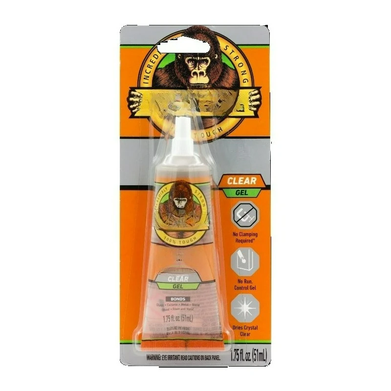 Glue Clear Gel 1.75oz Tube - Strong and Durable Adhesive for Various Surfaces
Glue Clear Gel 1.75oz Tube - Strong and Durable Adhesive for Various Surfaces