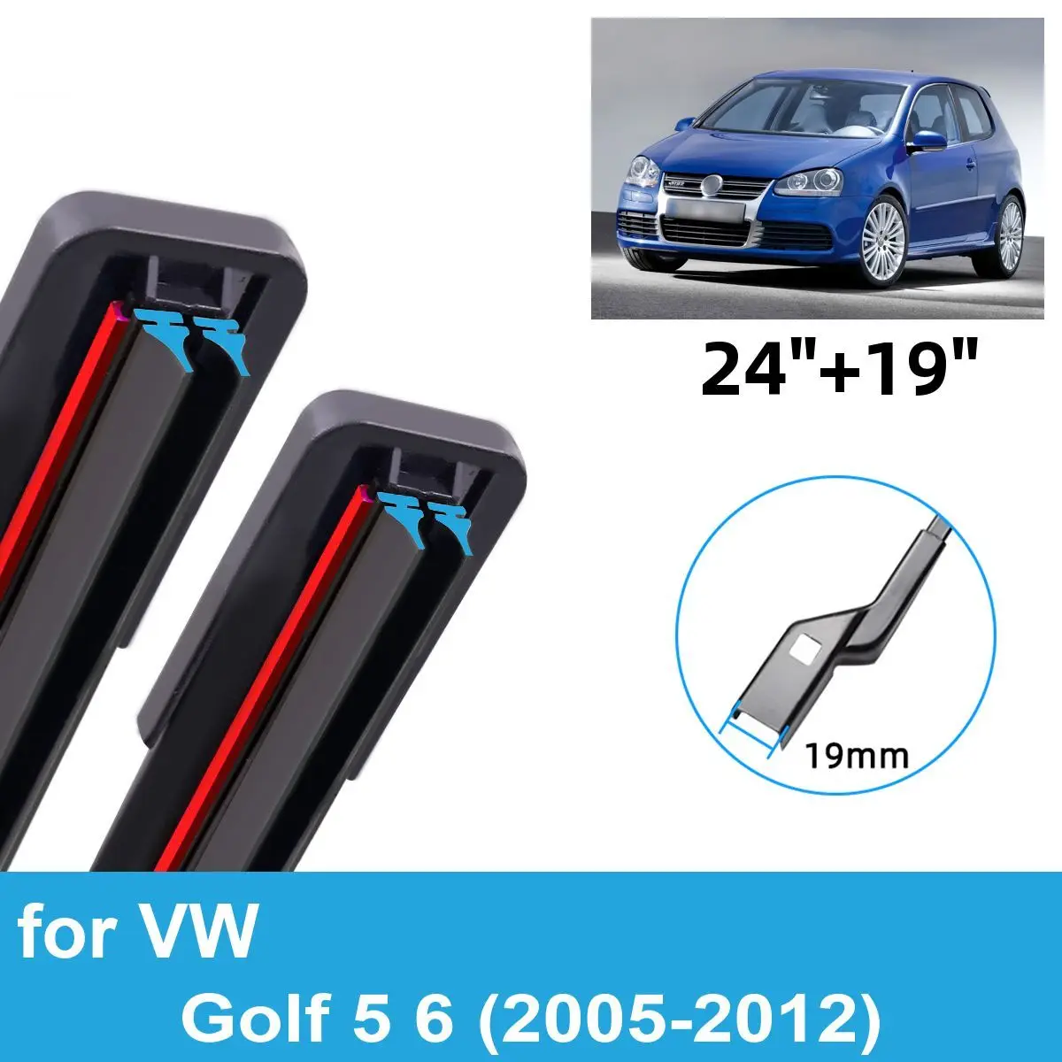 2PCS Car Wiper Blades for 2005-2012 VW Golf 5 6 Front Windscreen Windshield Double Rubber Car Accessories 2009 2010 2011 2012
2PCS Car Wiper Blades for 2005-2012 VW Golf 5 6 Front Windscreen Windshield Double Rubber Car Accessories 2009 2010 2011 2012