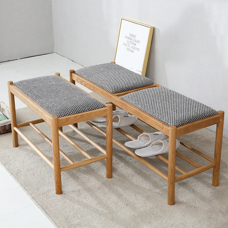 Customizable long Japanese style modern simple dining stool fabric end dressing shoe changing stool
Customizable long Japanese style modern simple dining stool fabric end dressing shoe changing stool