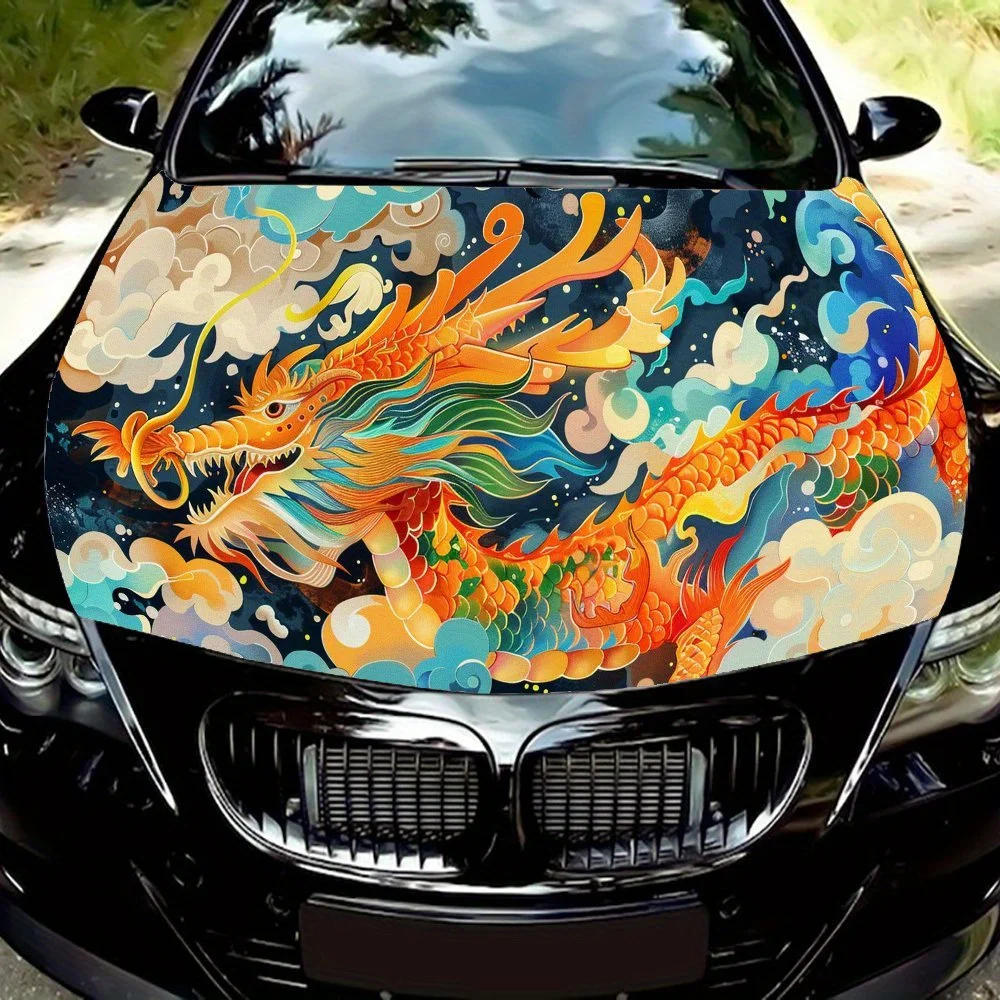 Glorious Dragon - Odyssey Car Hood Vinyl Wraps Sticker, Car Engine Decal, Waterproof Self-adhesive Car Packaging Cover, Universa 
Glorious Dragon - Odyssey Car Hood Vinyl Wraps Sticker, Car Engine Decal, Waterproof Self-adhesive Car Packaging Cover, Universa