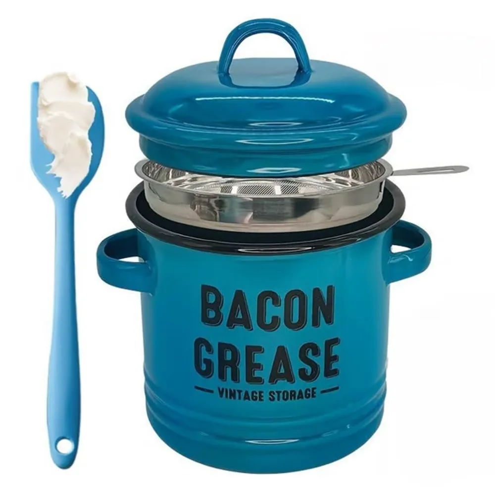 Новый большой контейнер для смазки бекона на 46 унций с ситечком, эмалированный контейнер для смазки бекона, ловушка для приготовления пищи, кухонная банка для хранения масла
Новый большой контейнер для смазки бекона на 46 унций с ситечком, эмалированный контейнер для смазки бекона, ловушка для приготовления пищи, кухонная банка для хранения масла