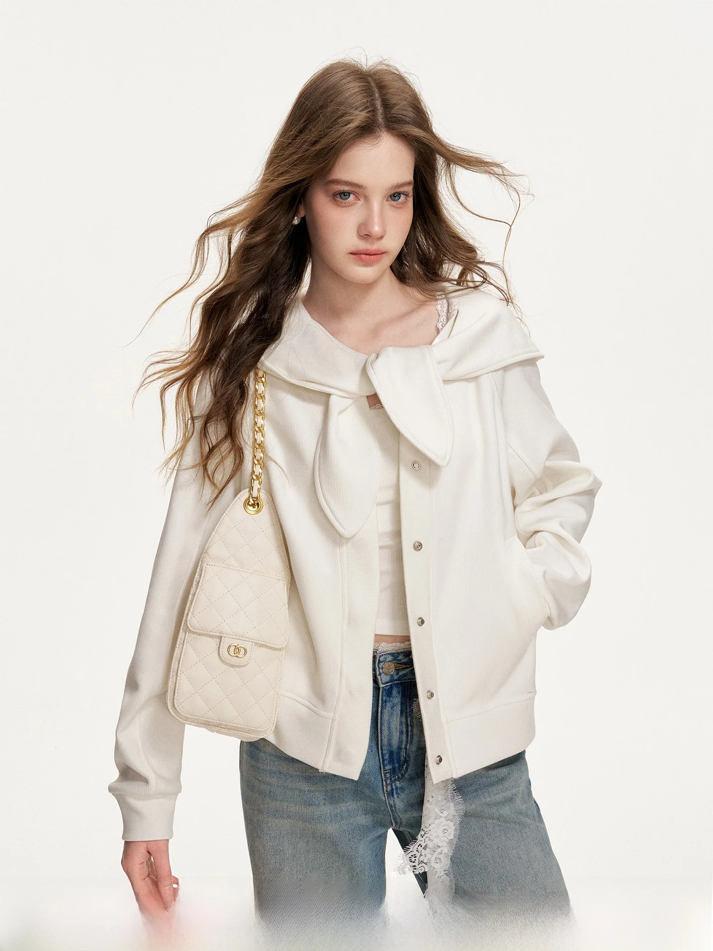 Frosted Rabbit Ears Hooded V-Neck Sweatshirt Jacket Loose Fit Ladies Polyester Blend Long Sleeve Spring Outerwear Coat
Frosted Rabbit Ears Hooded V-Neck Sweatshirt Jacket Loose Fit Ladies Polyester Blend Long Sleeve Spring Outerwear Coat