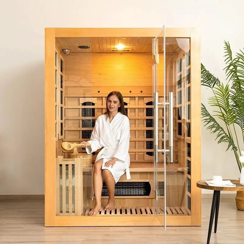 Household dry and wet integrated sauna sweat steam room single double far infrared nano light wave room whole body sweat steam
Household dry and wet integrated sauna sweat steam room single double far infrared nano light wave room whole body sweat steam