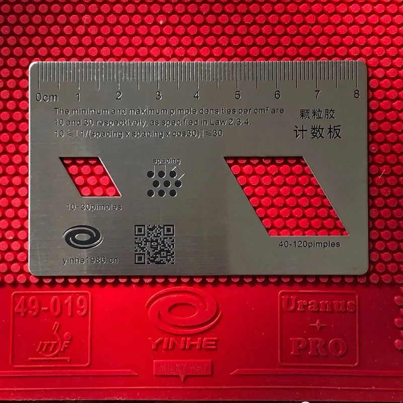 Table Tennis Long Pips Rubber Measuring Card YINHE Wear-resistant Standard Table Tennis Umpire Ruler for Ping Pong Accessories
Table Tennis Long Pips Rubber Measuring Card YINHE Wear-resistant Standard Table Tennis Umpire Ruler for Ping Pong Accessories