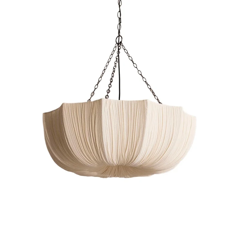 French retro wabi style fabric chandelier American medieval style living room bedroom dining room high sense
French retro wabi style fabric chandelier American medieval style living room bedroom dining room high sense