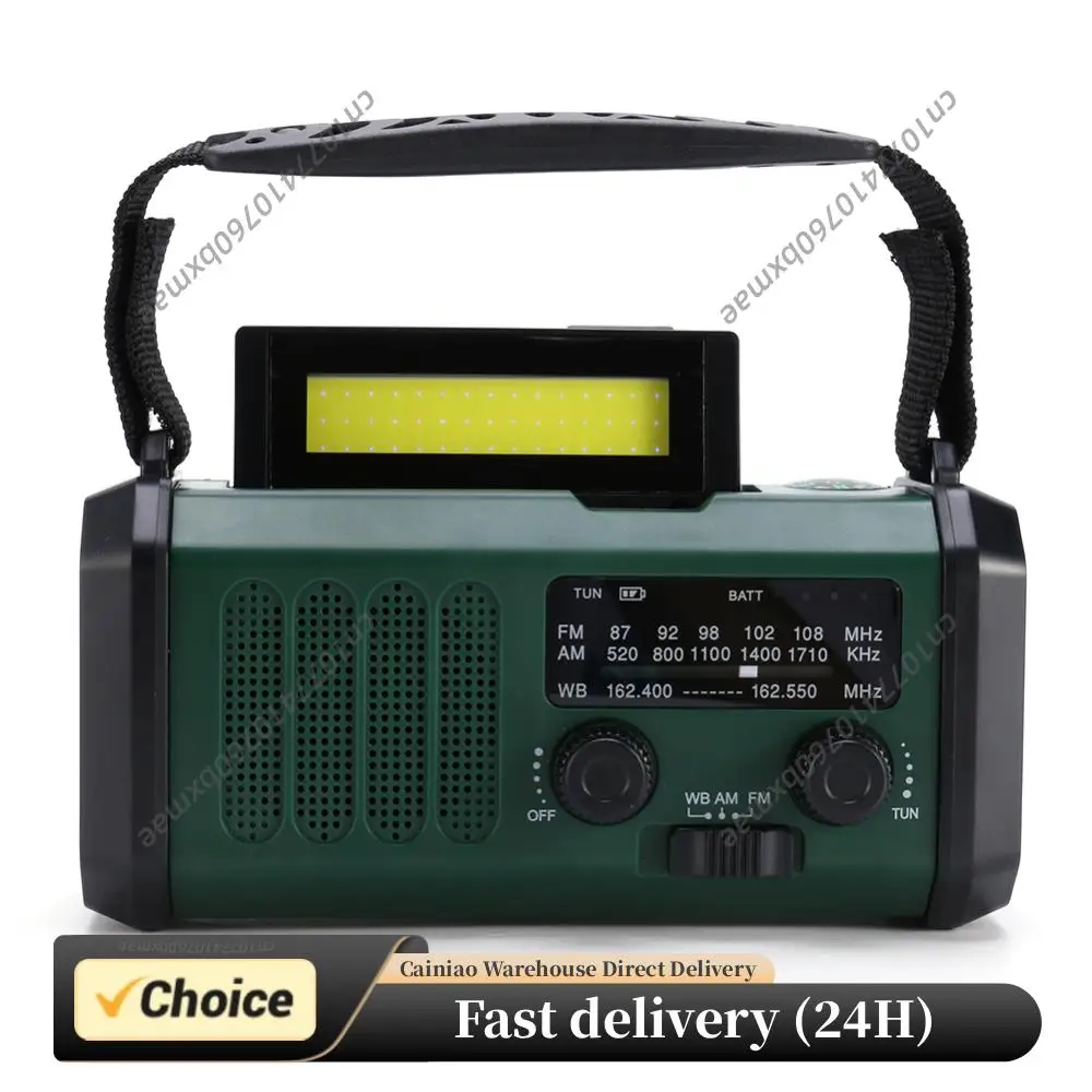 LED Solar Radio Flashlight Reading Lamp 10000mAh Emergency Radio Handcrank Solar Type-C Charging Solar Emergency Radio SOS Alarm
LED Solar Radio Flashlight Reading Lamp 10000mAh Emergency Radio Handcrank Solar Type-C Charging Solar Emergency Radio SOS Alarm